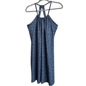 Marika Harmony Racerback‎ Athletic Dress Size L Blue Floral Tennis Athleisure